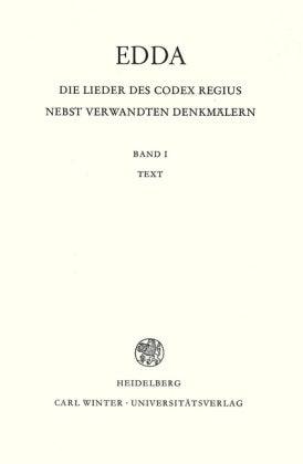 Edda - Die Lieder des Codex regius nebst verwandten Denkmälern