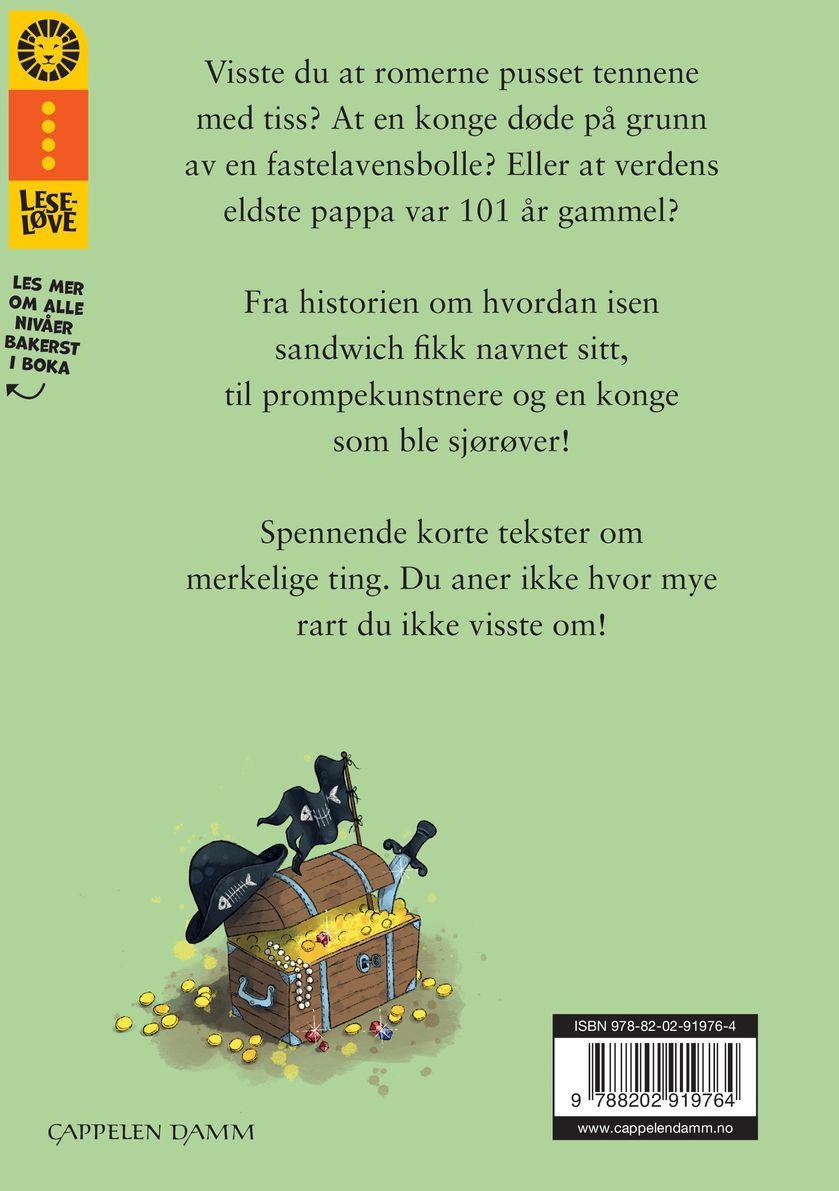 Leseløve nivå 4 - Rare fakta om enda rarere ting og sånn