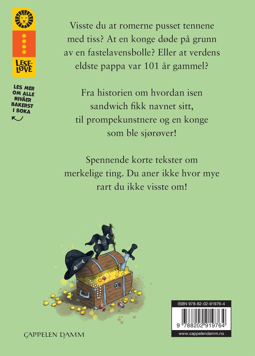 Rare fakta om enda rarere ting og sånn