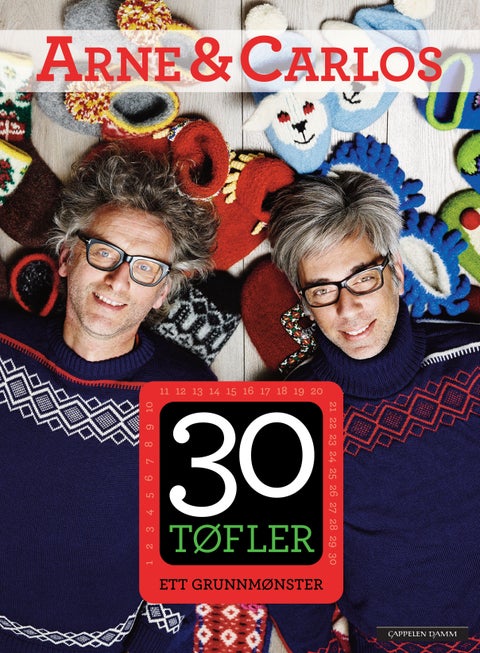 30 tøfler - ett grunnmønster