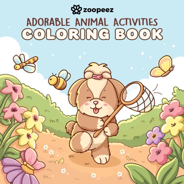 Adorable Animal Activities Coloring Book - A Bold & Easy Coloring Book with Cute Animal Friends for Relaxation
