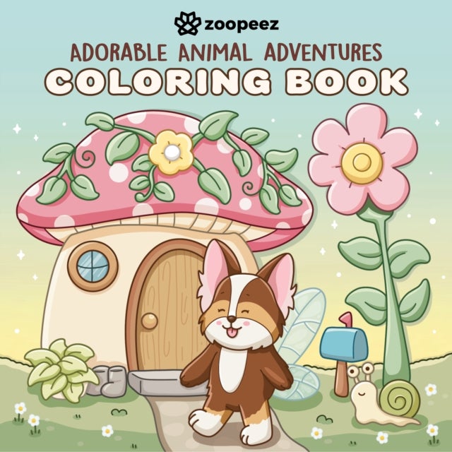 Adorable Animal Adventures Coloring Book - A Bold & Easy Coloring Book with Cute Animal Friends for Relaxation