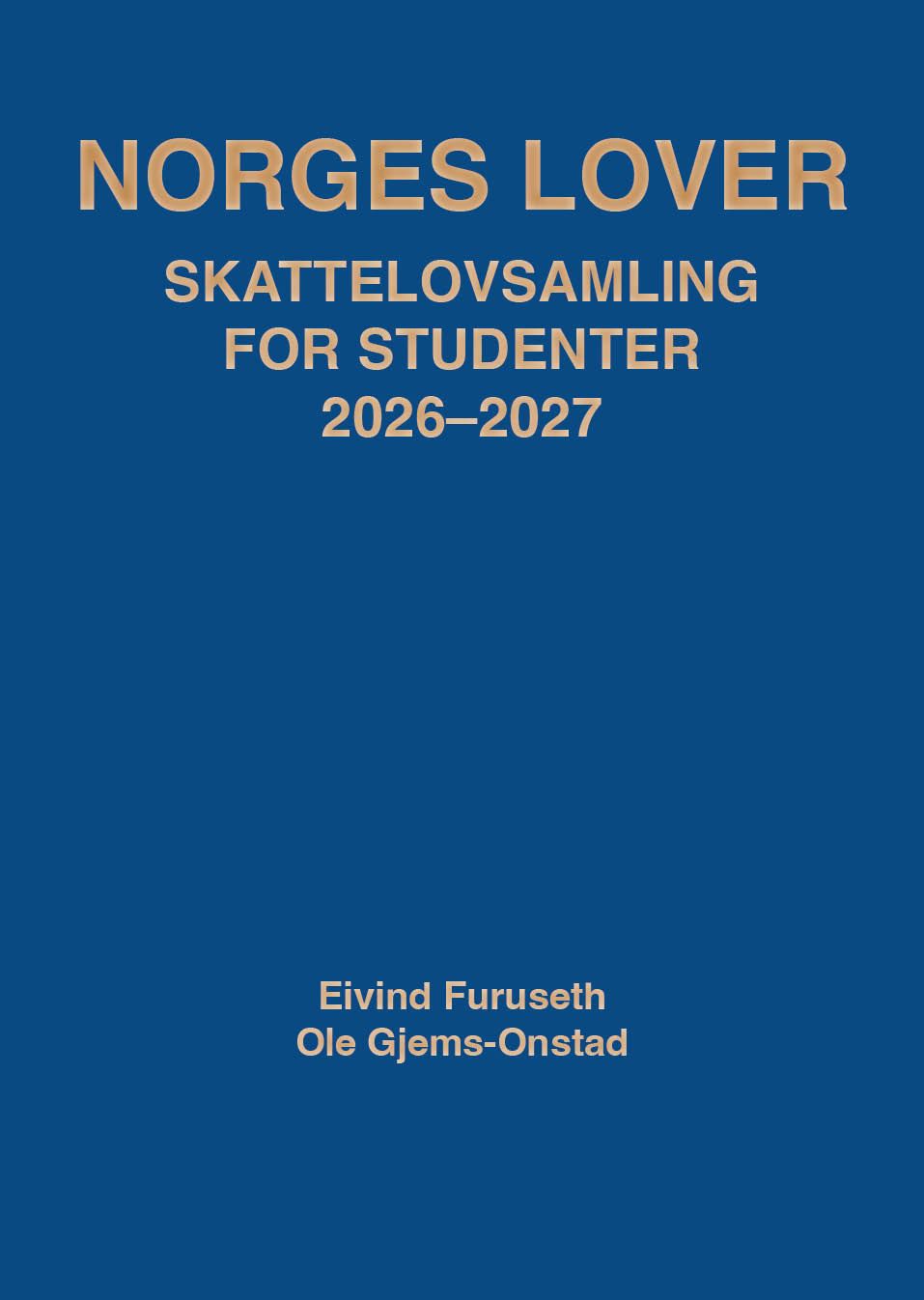 Norges lover - skattelovsamling for studenter 2026-2027