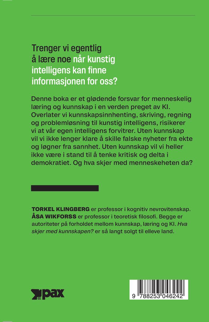 Hva skjer med kunnskapen?