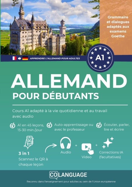 Apprendre l'allemand pour debutants : Cours A1 adapte a la vie quotidienne et au travail avec - audio - Apprendre allemand A1 avec des dialogues, grammaire, audio et exercices. Preparation...