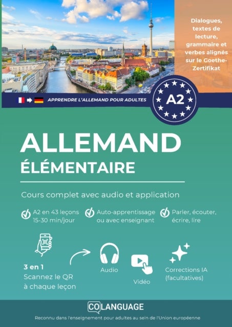 Apprendre l'allemand A2 elementaire: cours complet avec audio et application - Apprendre l’allemand avec exercices, grammaire et vocabulaire. Ideal pour etude autonome ou...