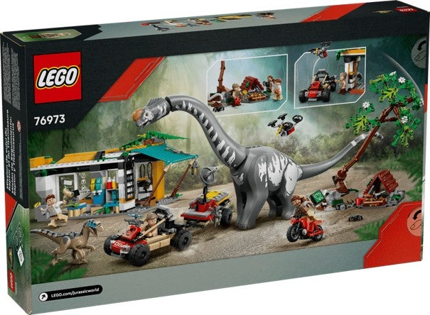 Lego På sporet av titanosaurus og raptor 76973