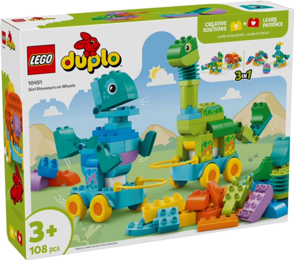 Lego 3-i-1 Dinosaurer på hjul 10451