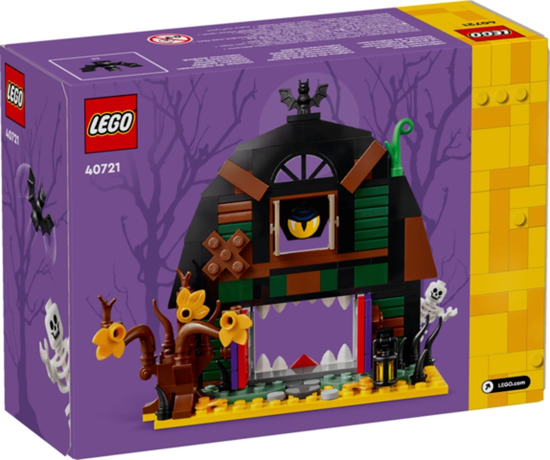 Lego Halloween-dekorert låve 40721