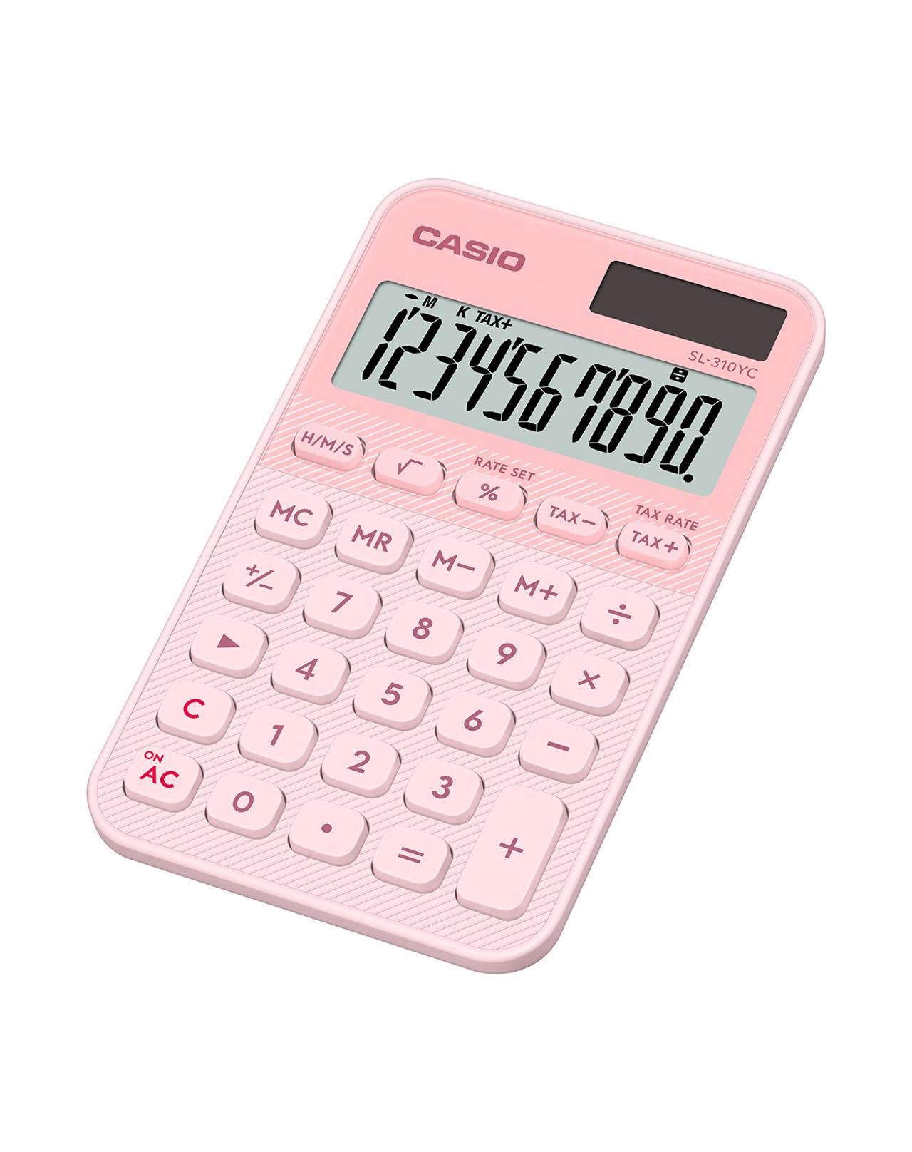 Lommekalkulator Casio SL-310YC rosa