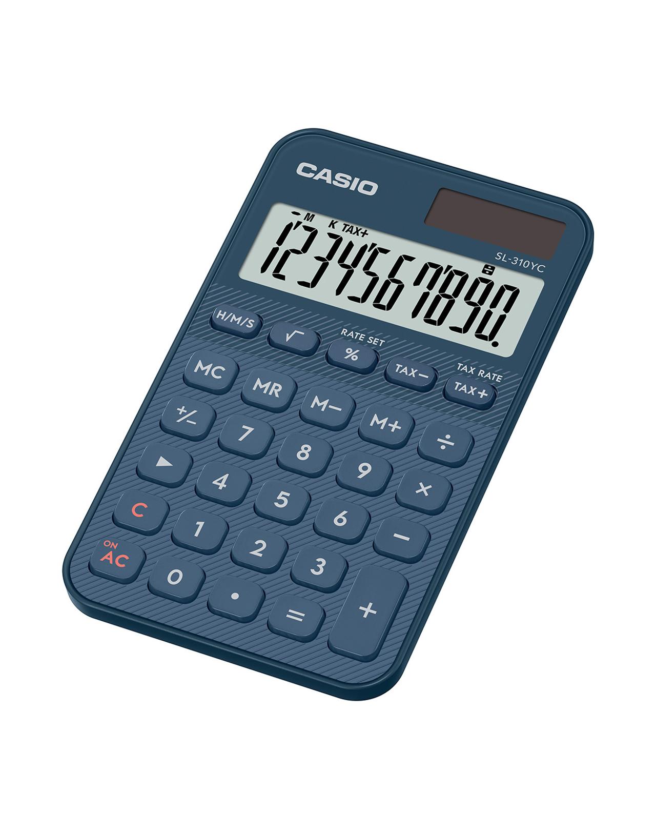 Lommekalkulator Casio SL-310YC blå