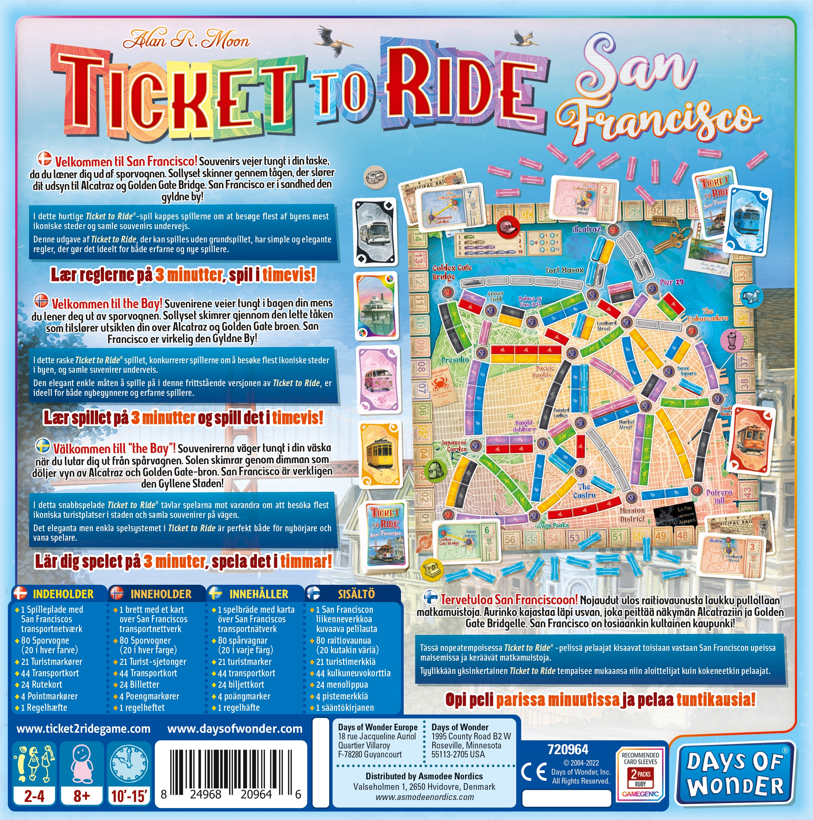 Spill Ticket To Ride San Francisco Nordic