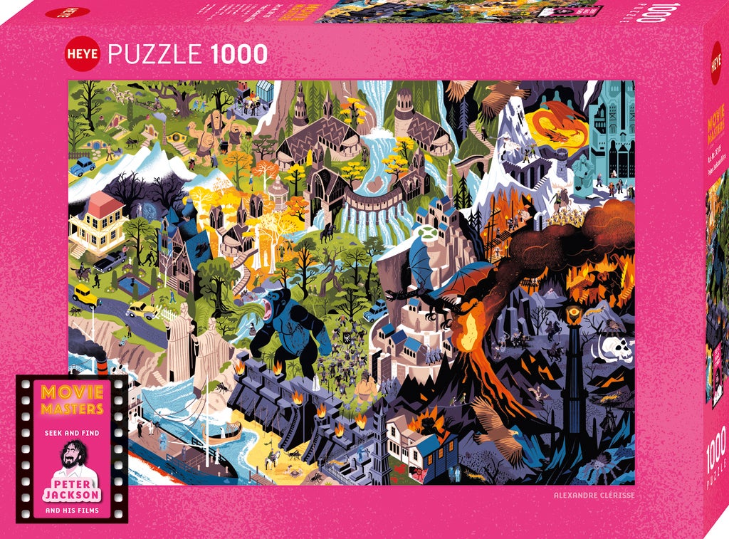 Puslespill 1000 Movie Masters Peter Jackson Films Heye