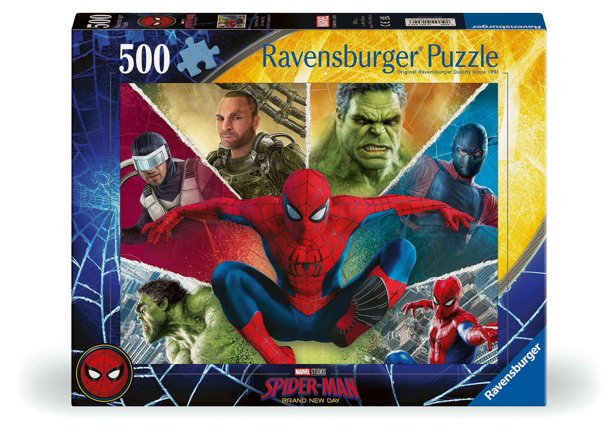 Puslespill 500 Spiderman Ravensburger