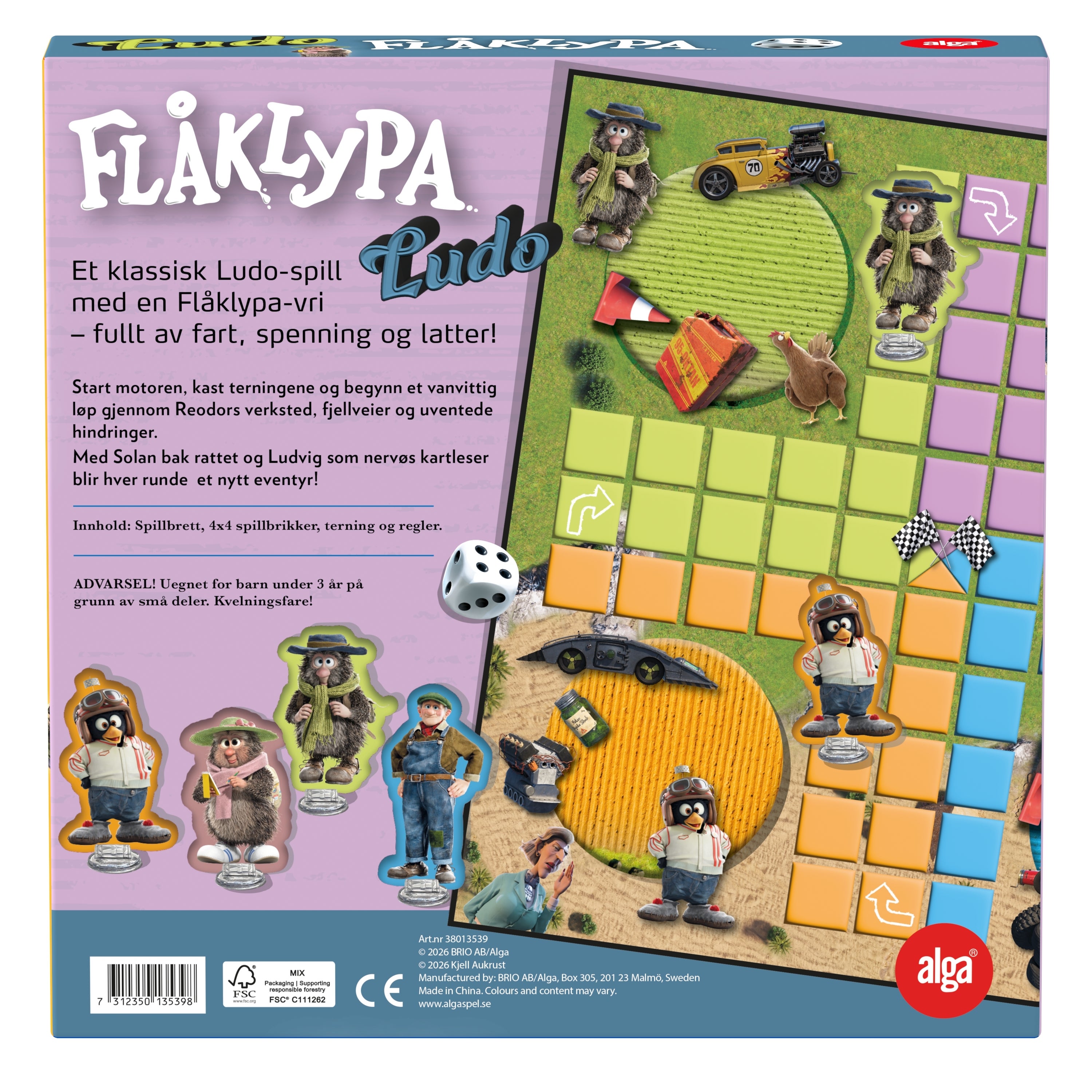 Spill Flåklypa Ludo