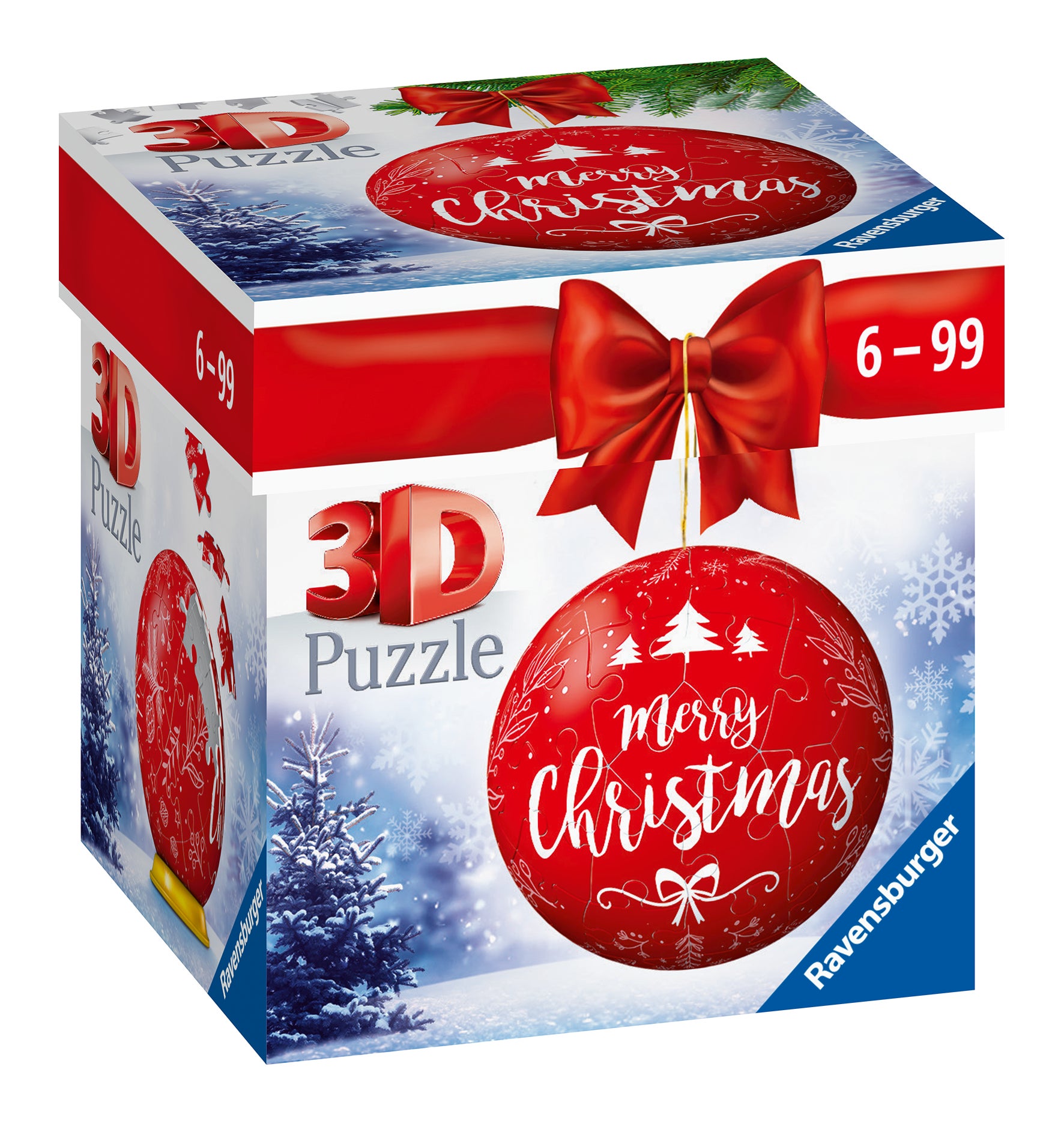 Puslespill 3D 21 Julekule Rød Ravensburger