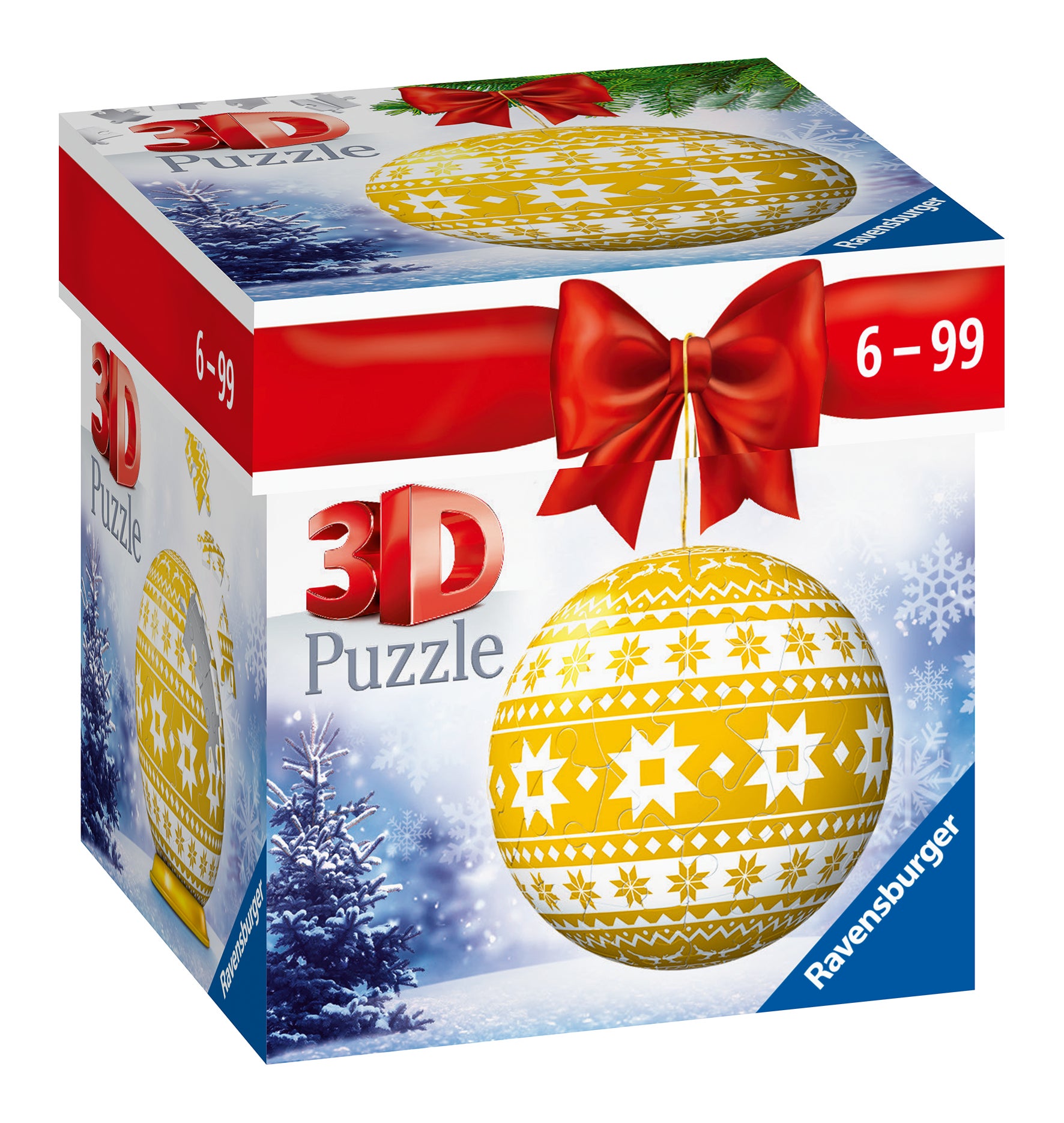 Puslespill 3D 21 Julekule Gul Ravensburger