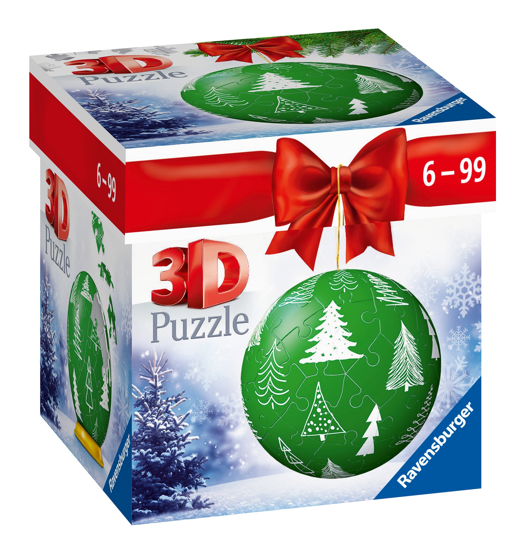 Puslespill 3D 21 Julekule Grønn Ravensburger
