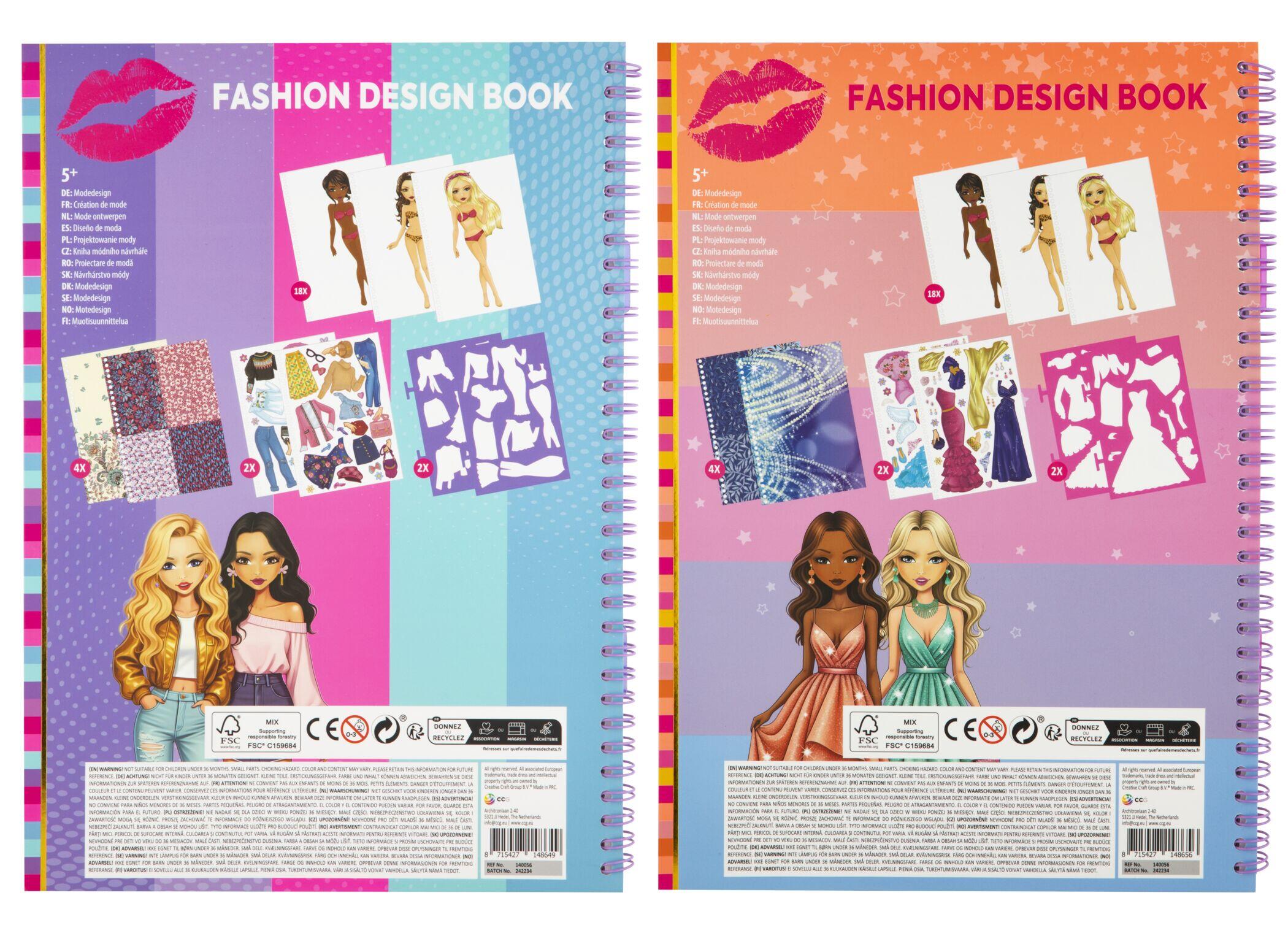 Aktivitetsbok Fashion A4 Stickers