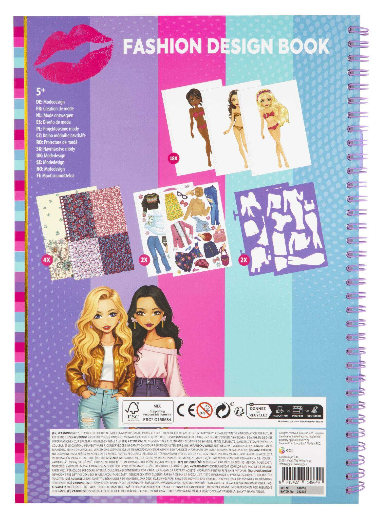 Aktivitetsbok Fashion A4 Stickers