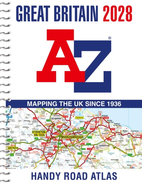 Great Britain A-Z Handy Road Atlas 2028 (A5 Spiral) av A-Z Maps