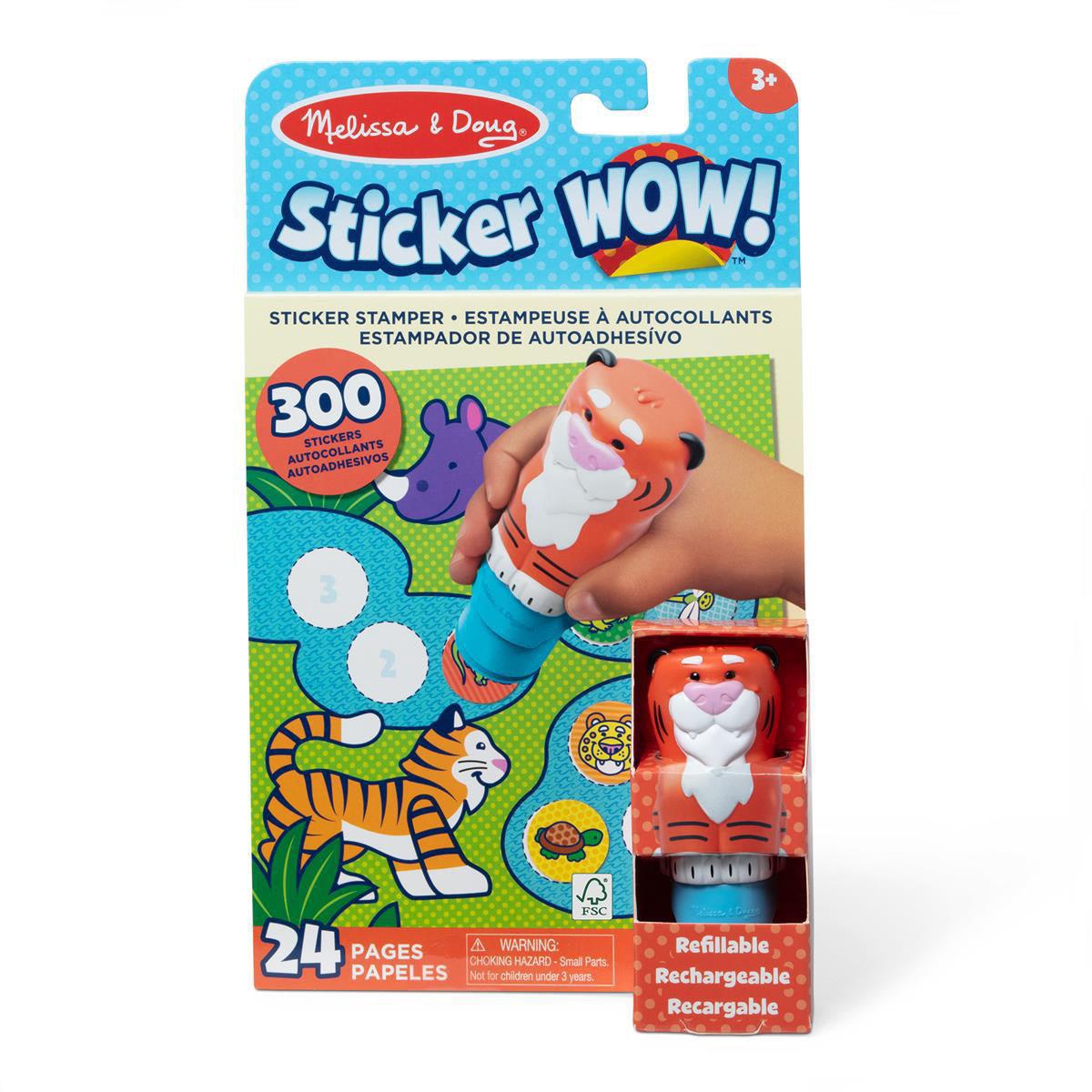 Sticker Wow! Activity Pad Set Tiger Melissa N Doug