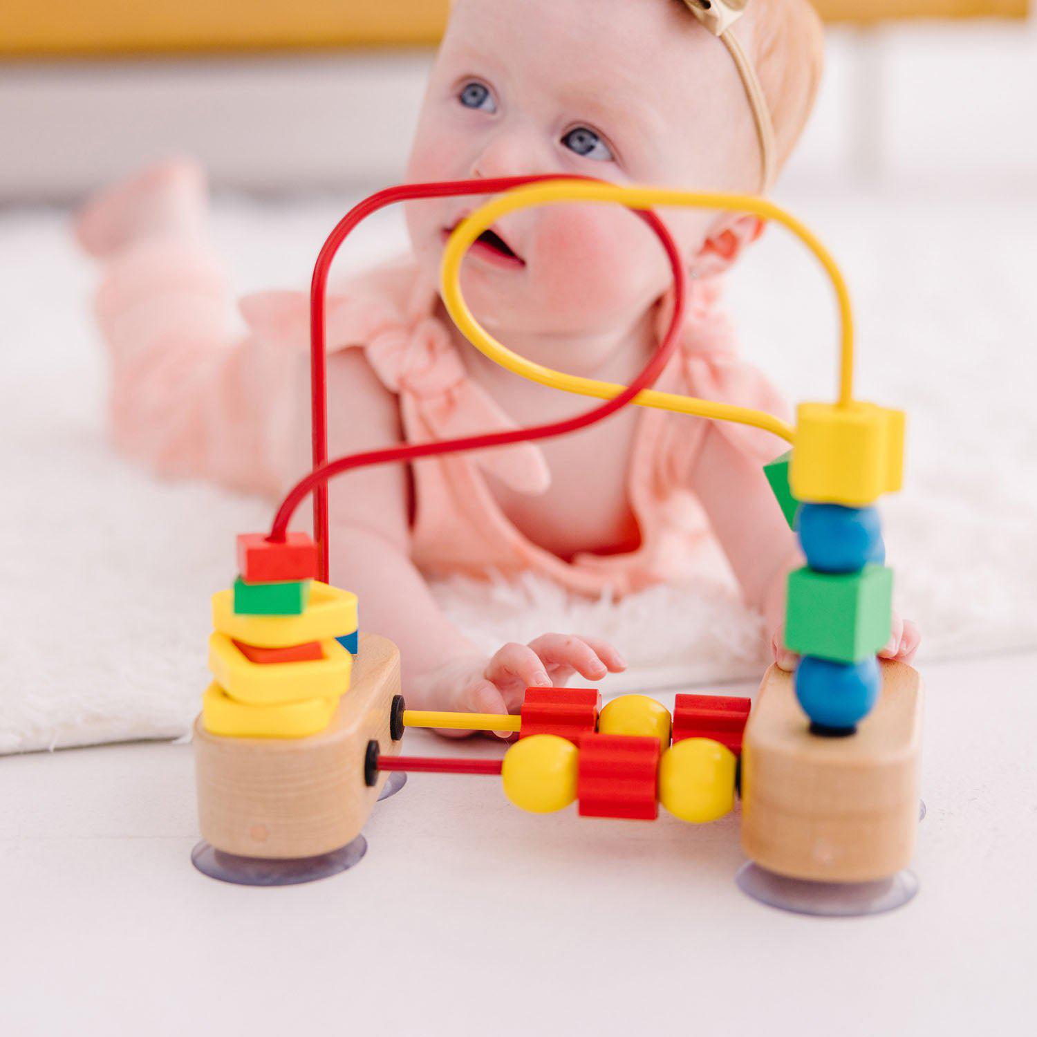 Wooden First Bead Maze 0 Melissa N Doug