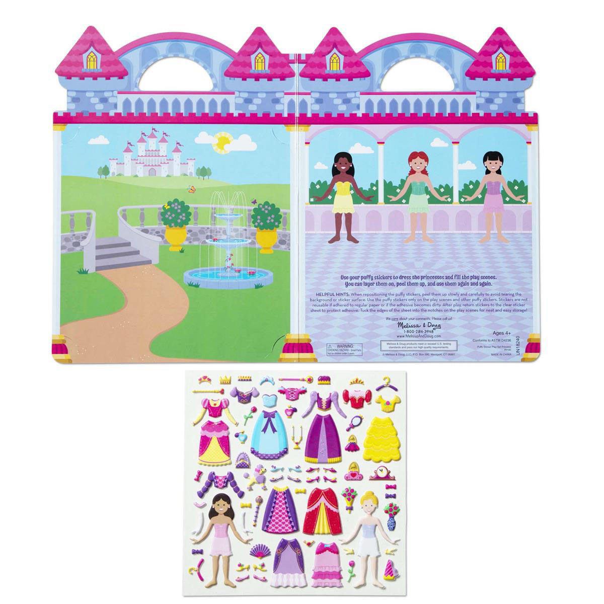 Puffy Sticker Playset Princess Melissa N Doug