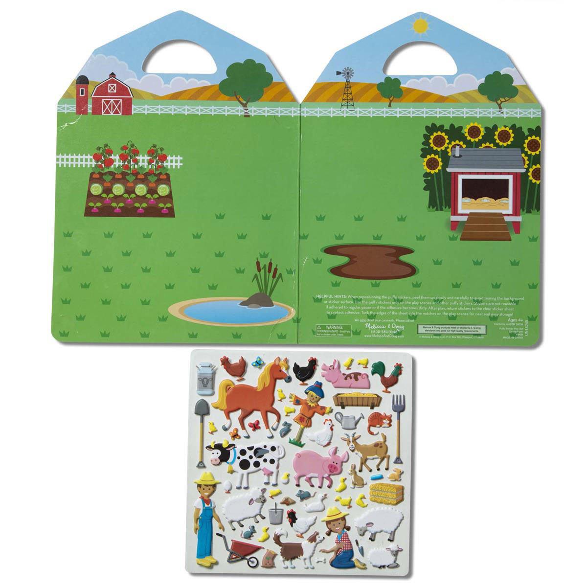 Puffy Sticker Playset On The Farm Melissa N Doug