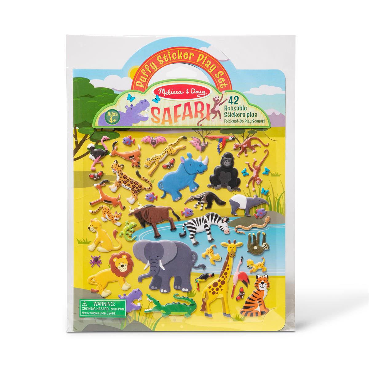 Puffy Sticker Playset Safari Melissa N Doug