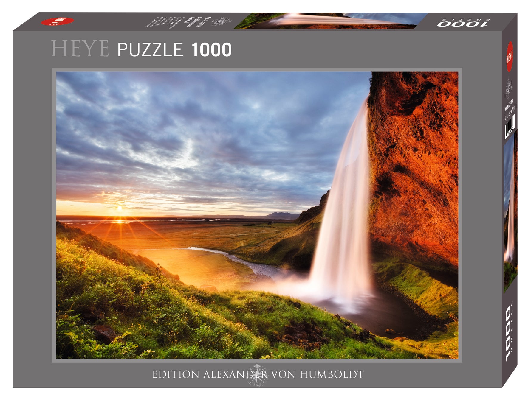 Puslespill 1000 Seljalandsfoss Waterfall Heye