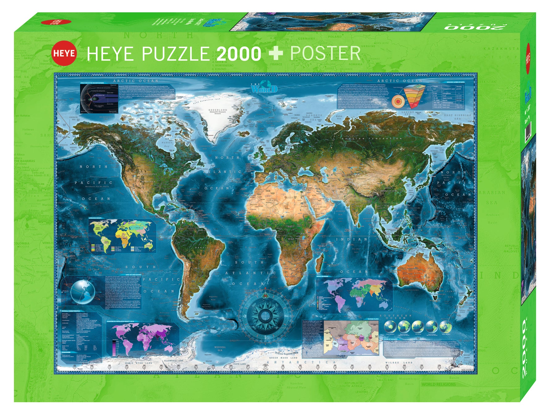 Puslespill 2000 Satellite Map Heye