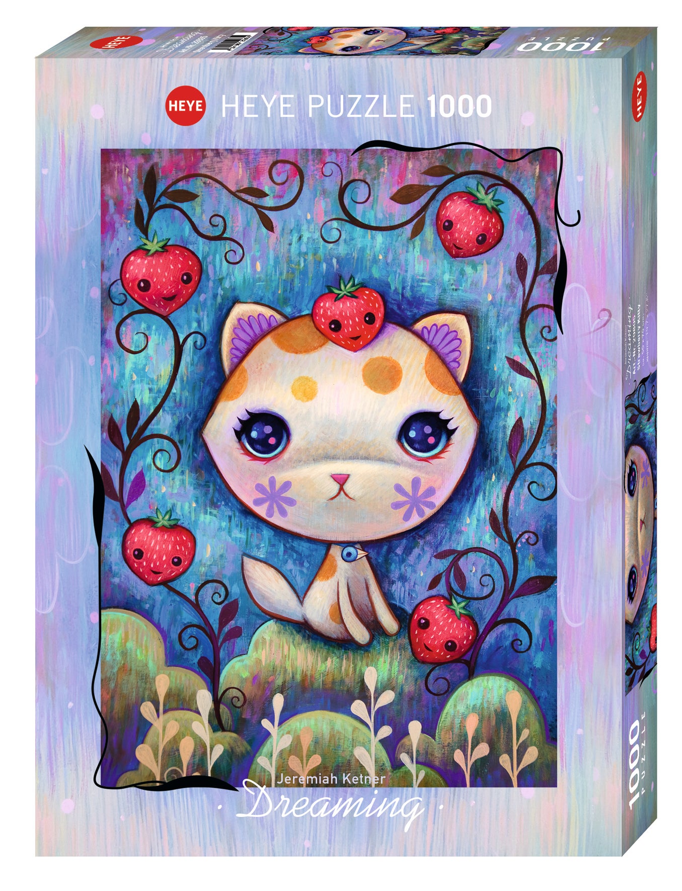 Puslespill 1000 Strawberry Kitty Heye