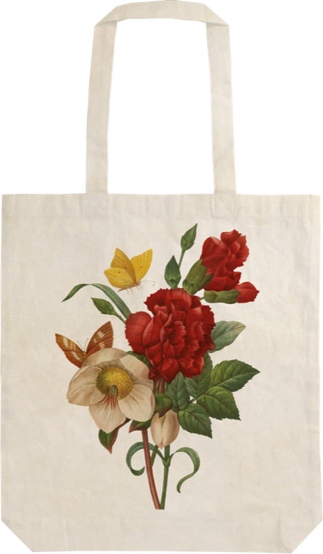 Handlenett Sköna Ting Røde blomster