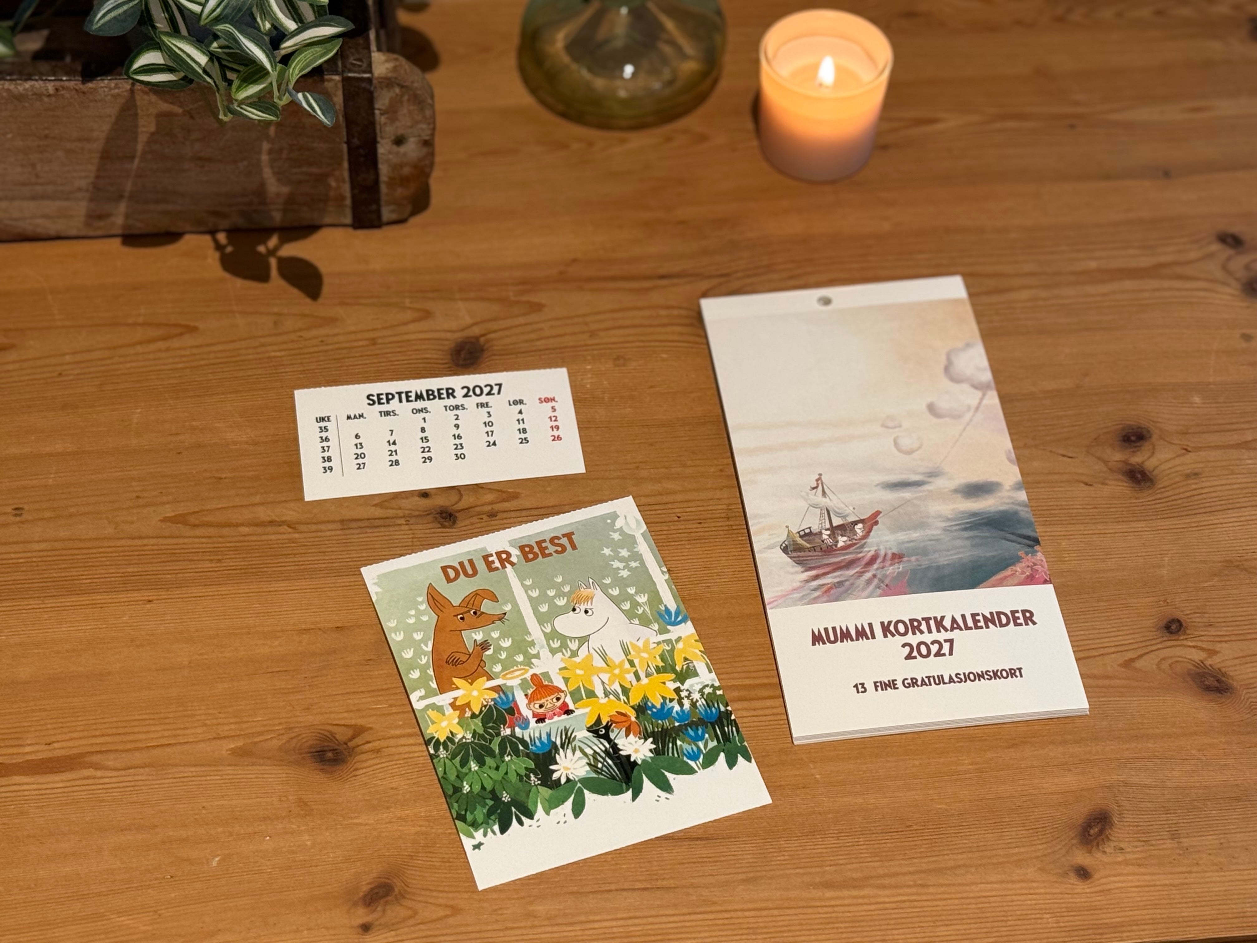 Postkortkalender 2027 Mummi
