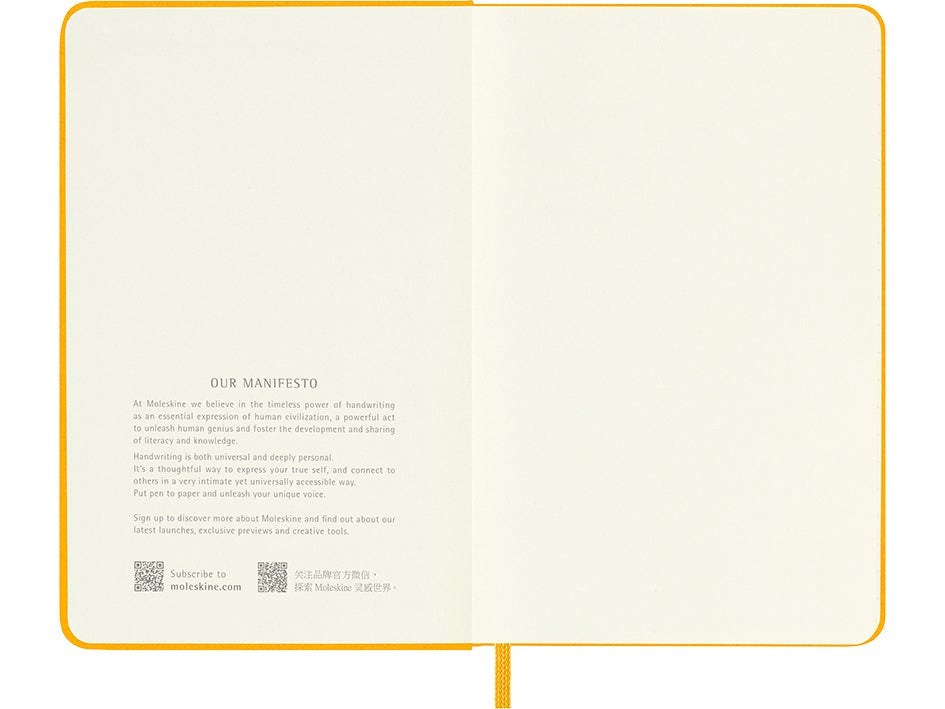 Notatbok Moleskine Orange Ylw Pocket Linjert