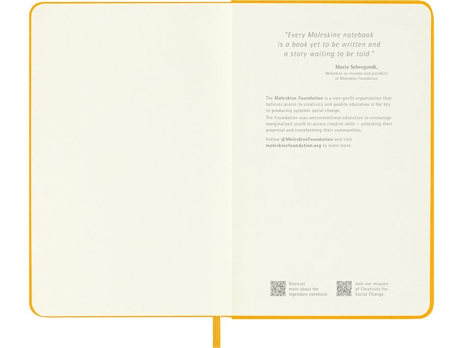 Notatbok Moleskine Orange Ylw Pocket Linjert