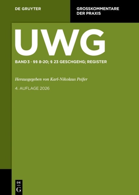 §§ 8-20; § 23 Geschgehg; Register