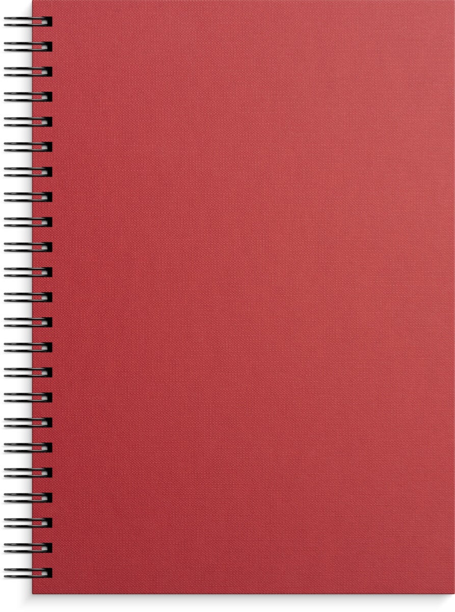 Spiralbok Grieg A4 100g 160s Linjer Rød
