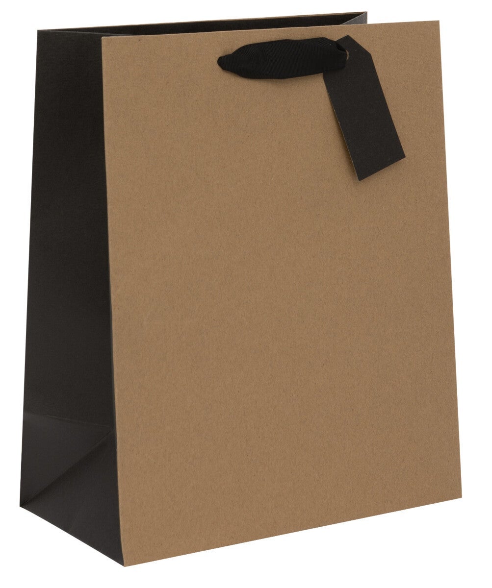 Gavepose Large Ribbed Kraft/Black