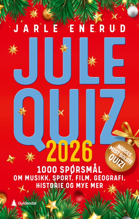 Julequiz 2026 - 1000 spørsmål om musikk, sport, film, geografi, historie og mye mer
