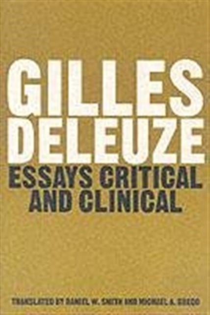 Essays Critical and Clinical