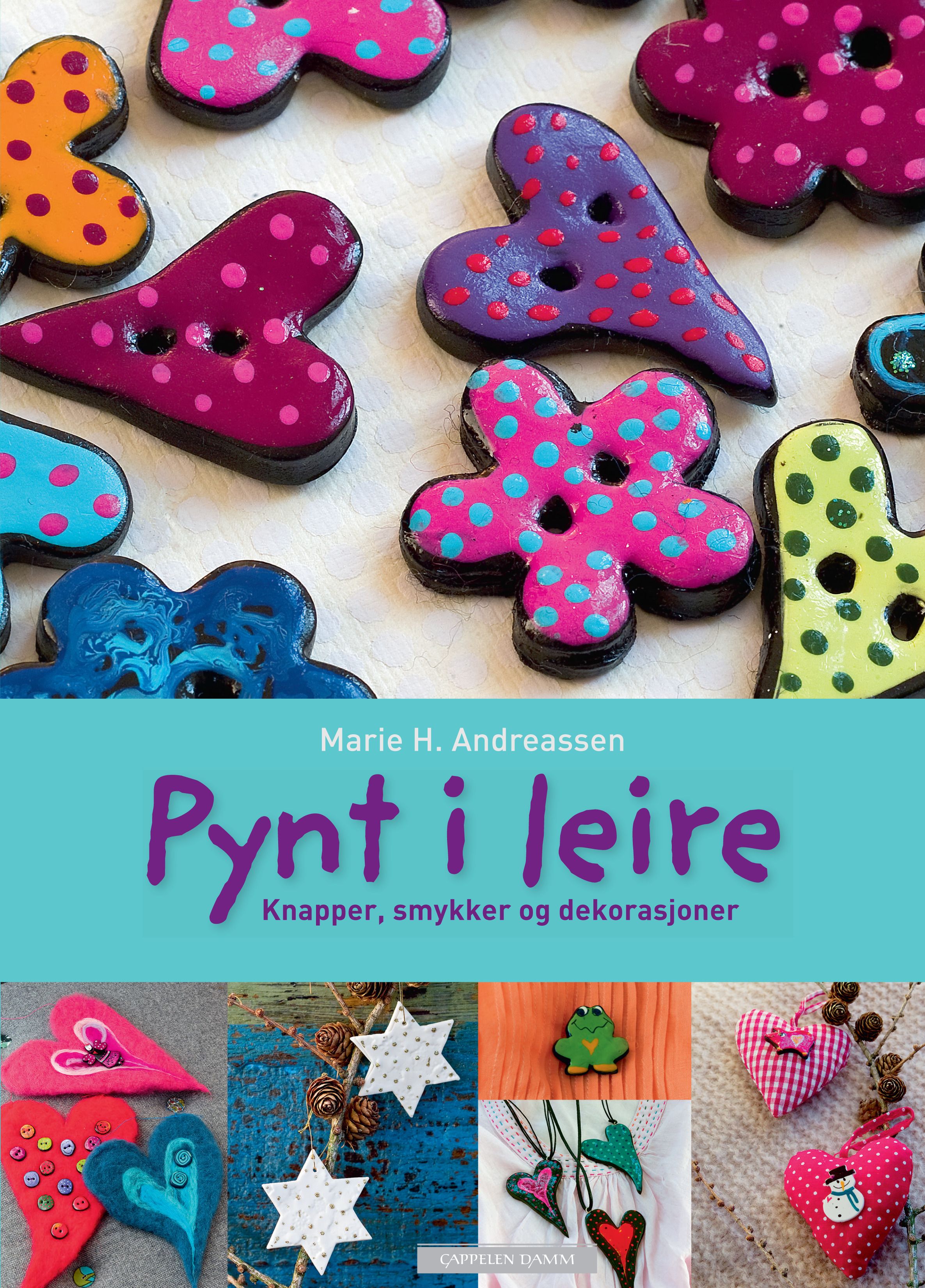 Pynt i leire - knapper, smykker og dekorasjoner