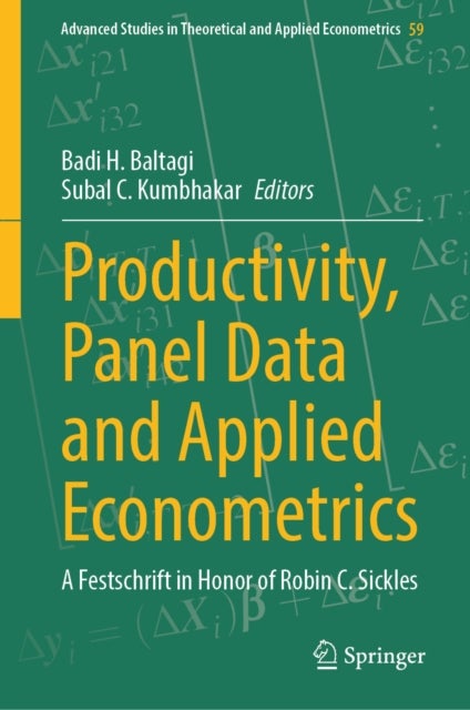 Productivity, Panel Data and Applied Econometrics