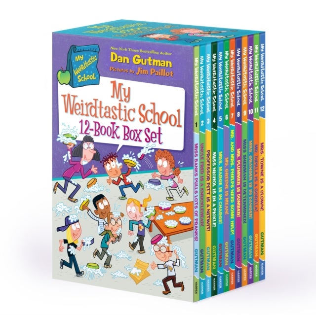 My Weirdtastic School 12-Book Box Set - Miss Banks Pulls Lots of Pranks!, Uncle Fred Is a Knucklehead!, Professor Pitt Is a Nitwit!, Miss Nichol Is in a Pickle, Mrs. Marge Is in Charge!, Ms. Greene Is Mean!, Mr. and Mrs. Phelps Need Some Help!, Mr. Plummer Is Dumber!, Miss Sherman Is Determined