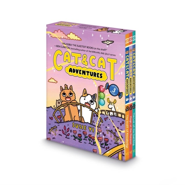 Cat & Cat Adventures #4-6: A Graphic Novel 3-Book Box Set - The Staff of Knowledge, Magic at the Mansion, The Lair of the Owl King