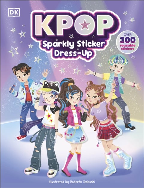 K-Pop Sparkly Sticker Dress-Up - Over 300 Reusable Stickers for Kids