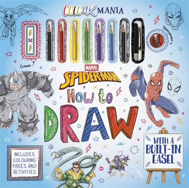 Marvel Spider-Man: How to Draw - Art activity pack with built-in easel, tools and step-by-step drawing guide