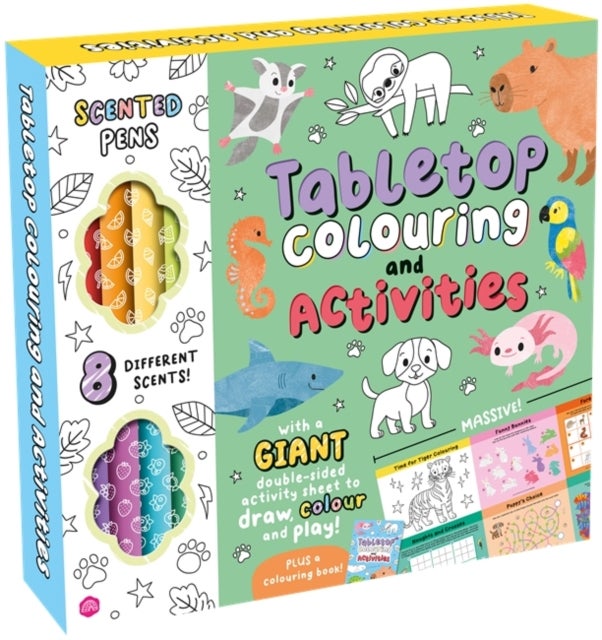 Tabletop Colouring and Activities - GIANT double-sided colouring mat for the ultimate creative fun!