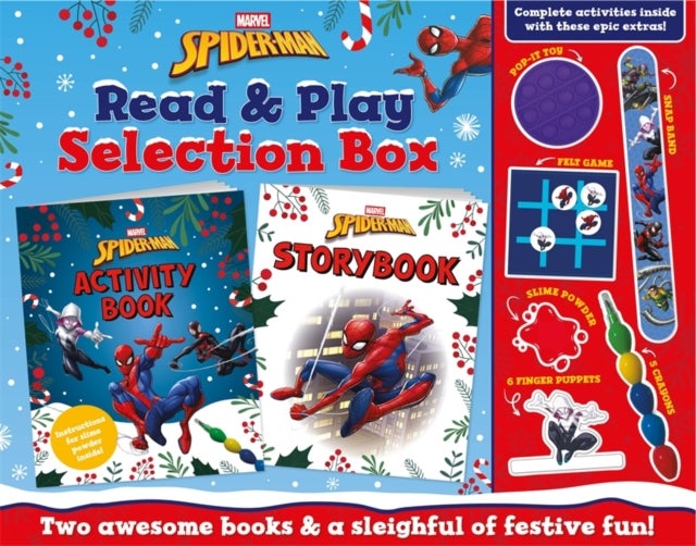 Marvel Spider-Man Read & Play Selection Box - Two awesome books & a sleighful of festive fun!